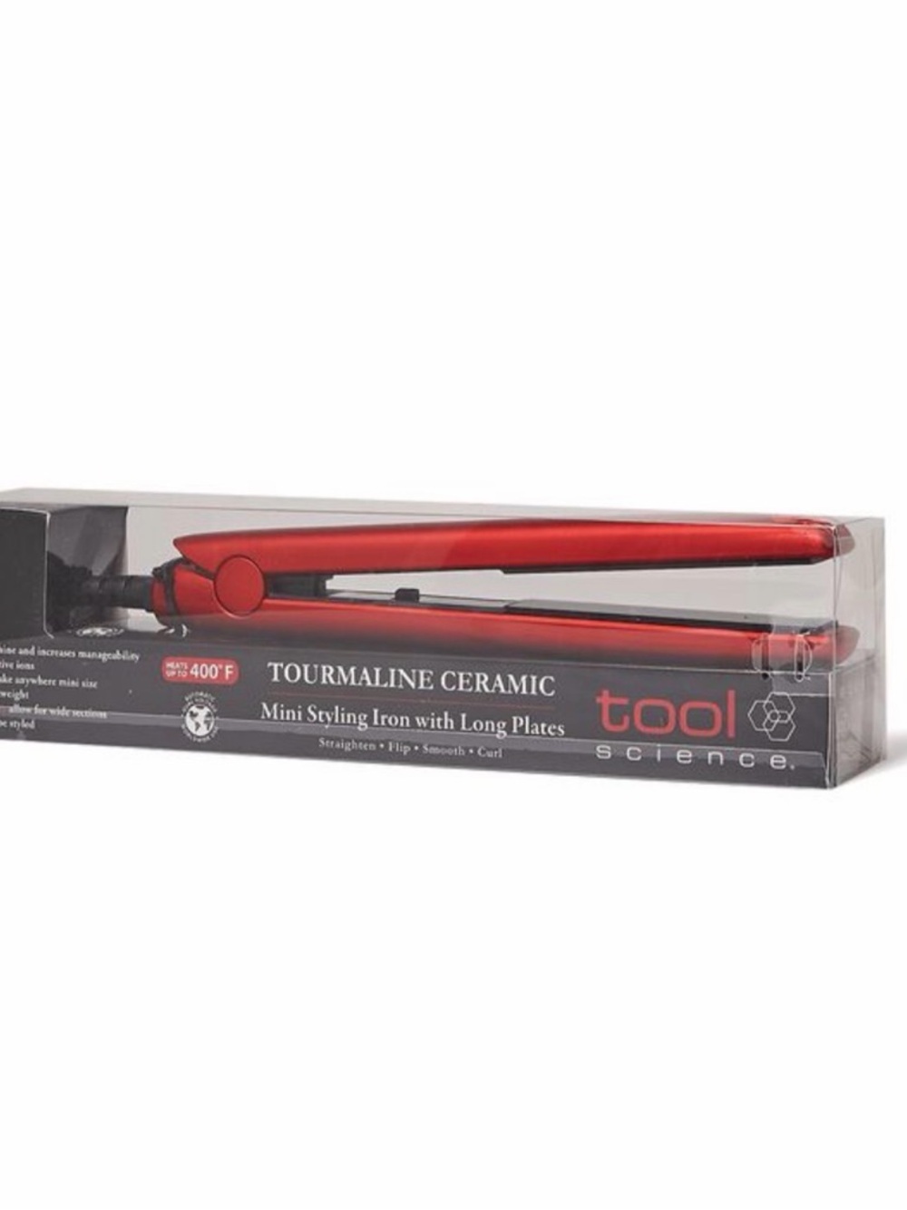 Tool Science Red Tourmaline Ceramic Mini Styling Iron